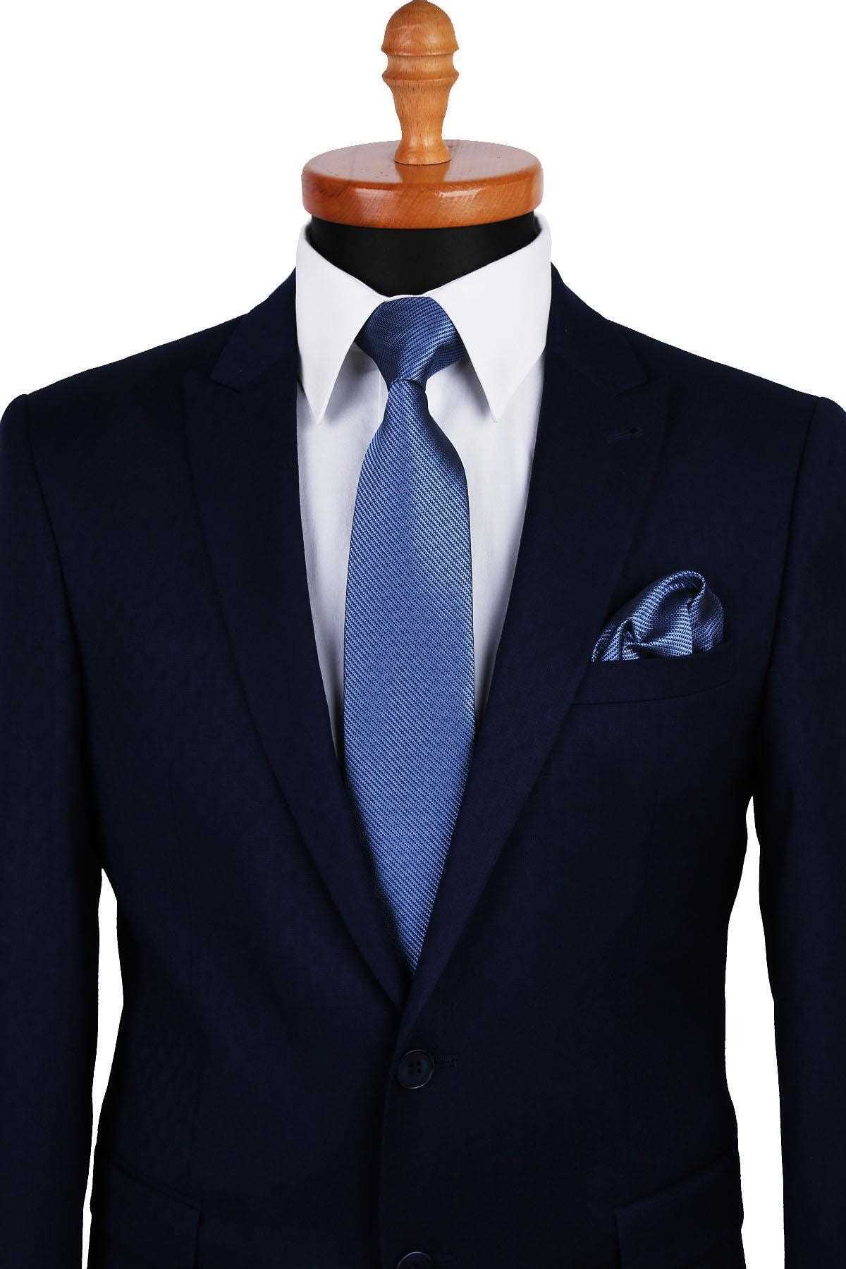 کراوات مردانه پارچه  شیک Kravatkolik رنگ آبی کد ty48494333