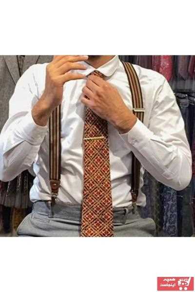 سفارش کراوات مردانه زمستانی شیک برند CROATE رنگ زرد ty76253203