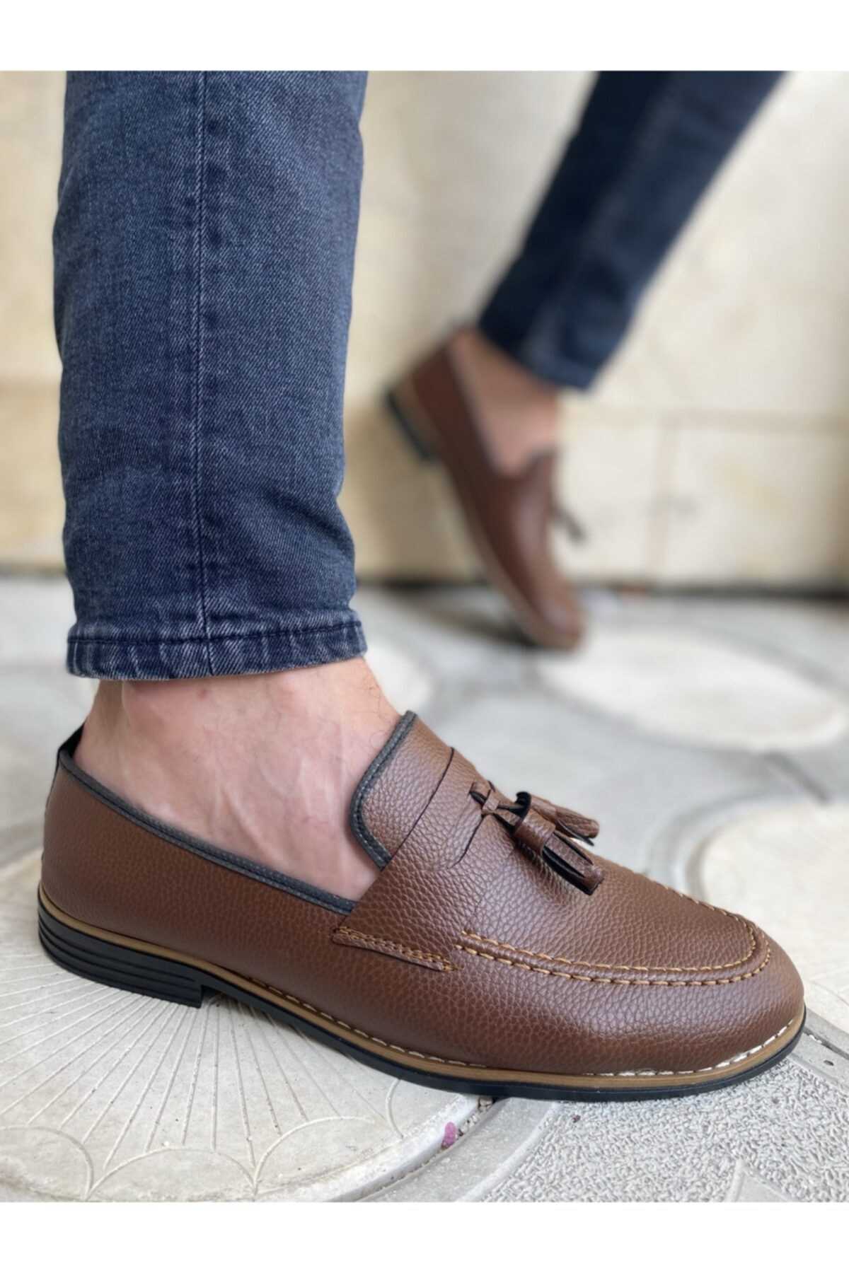 خرید کفش کلاسیک مردانه شیک مجلسی برند TarzKar رنگ قهوه ای کد ty93621994