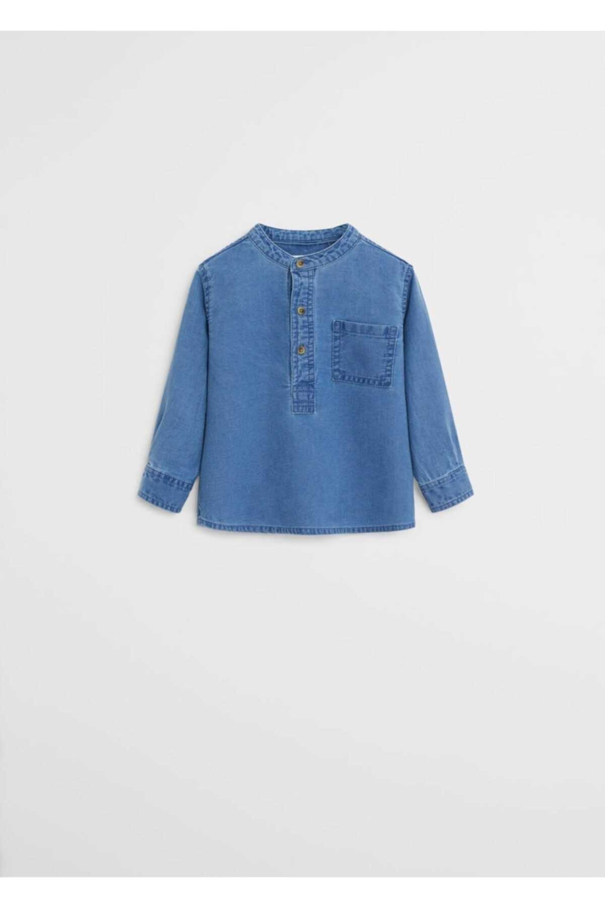 پیراهن نوزاد پسر ارزان برند منگو رنگ آبی کد ty37116841