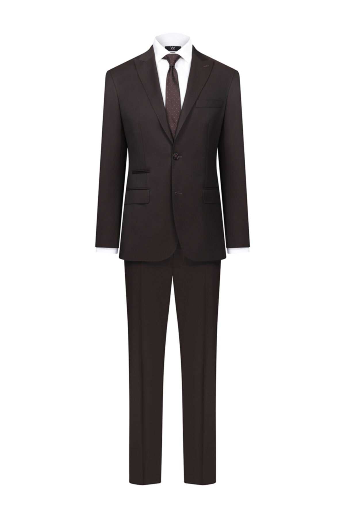 فروش کت شلوار مردانه ترک مجلسی برند W Collection رنگ زرشکی ty49601754