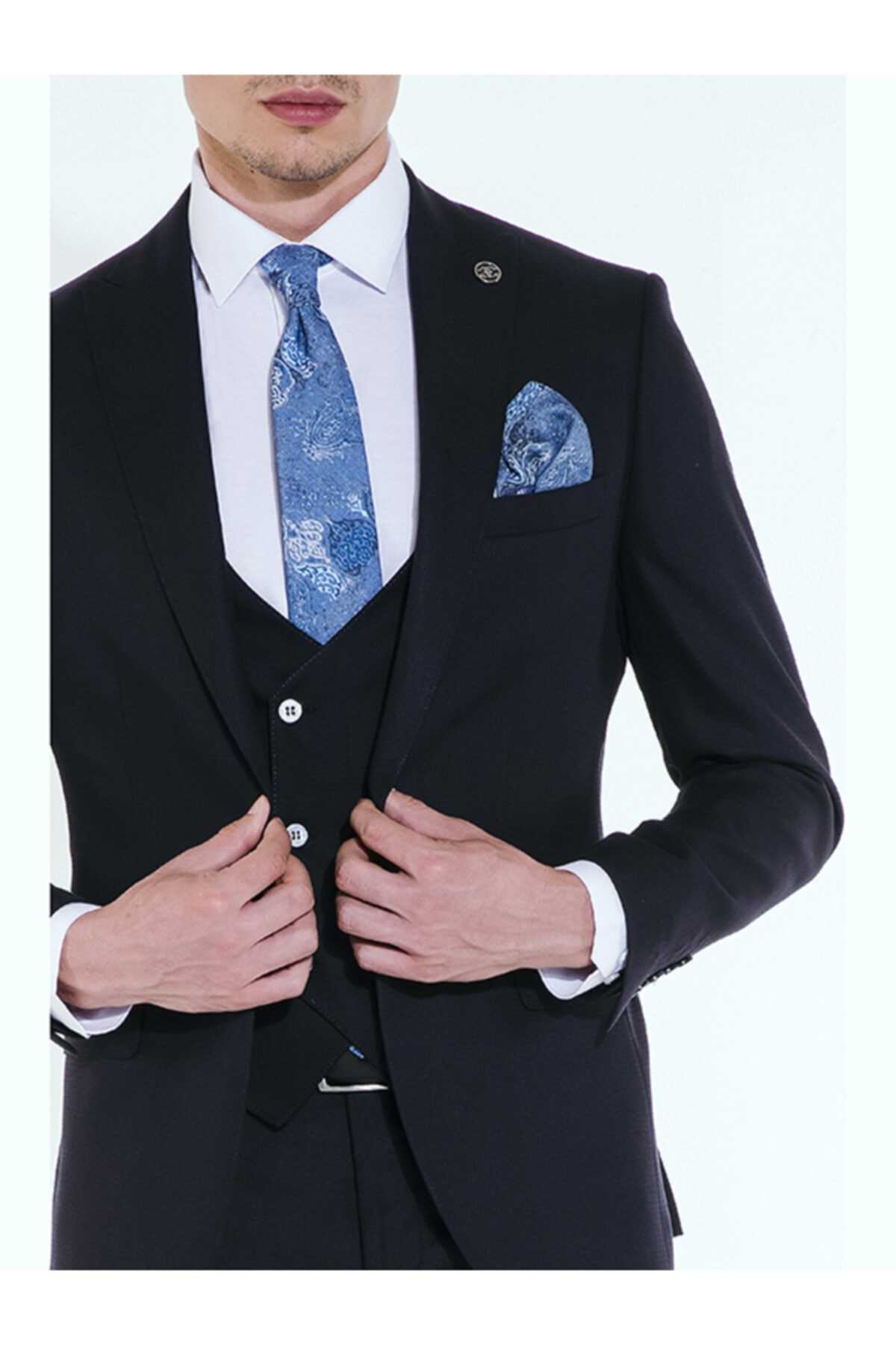 کت شلوار اورجینال مردانه برند Suit Sartoria رنگ لاجوردی کد ty55808780