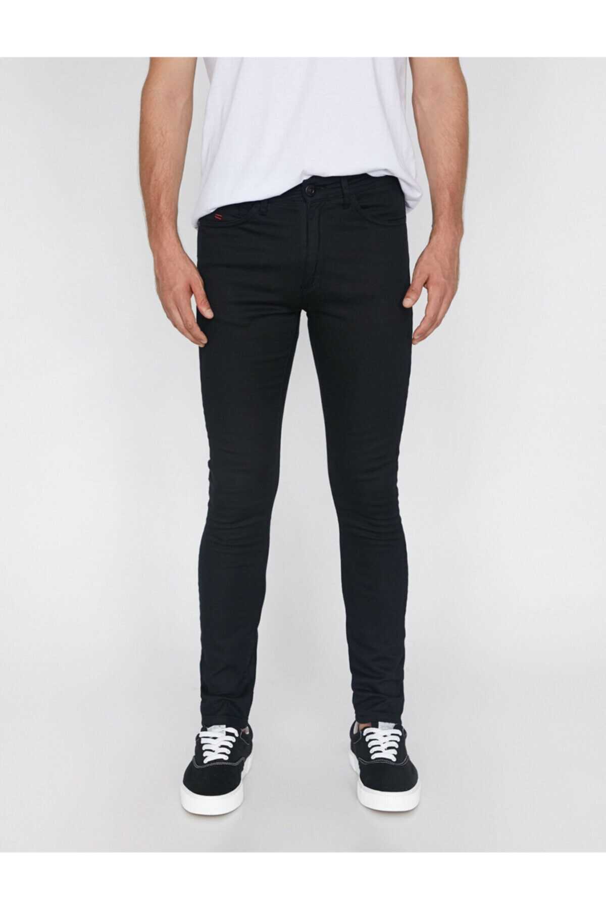 شلوار جین مردانه با قیمت شیک کوتون رنگ مشکی کد ty31715195