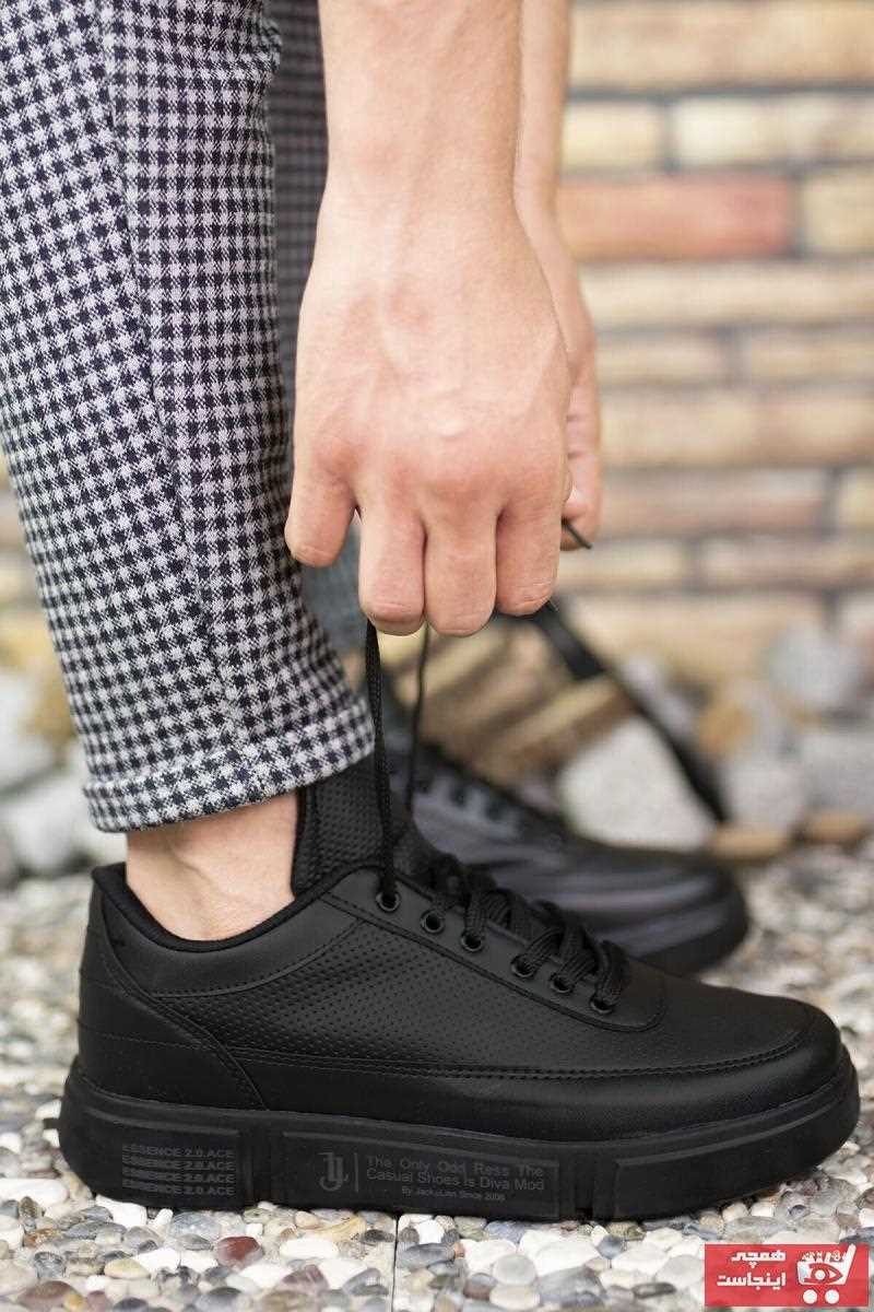 سفارش کفش اسپرت زمستانی مردانه شیک Riccon رنگ مشکی کد ty34027570