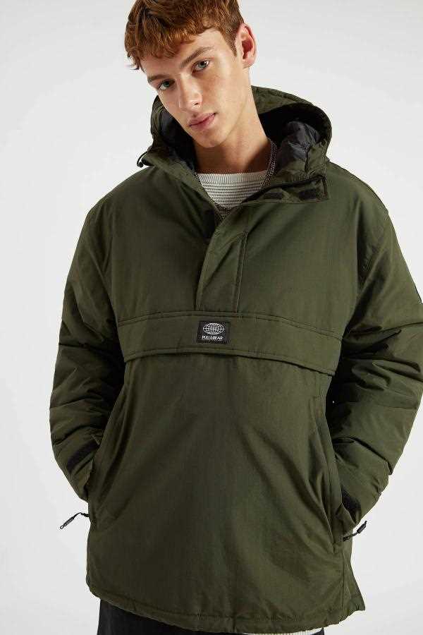 خرید اسان ژاکت مردانه زیبا برند Pull & Bear رنگ خاکی کد ty34919634