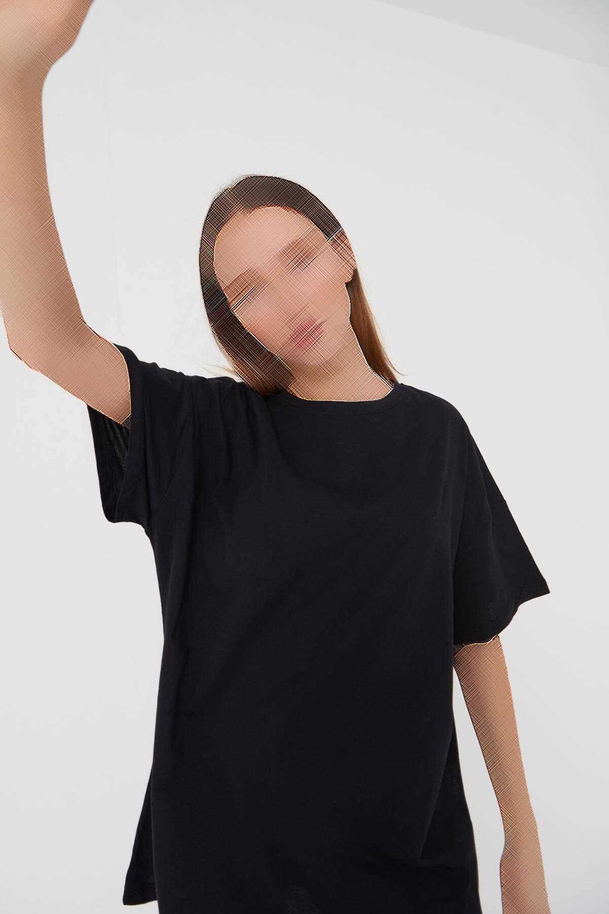 تیشرت زنانه قیمت برند Addax رنگ مشکی کد ty36891228