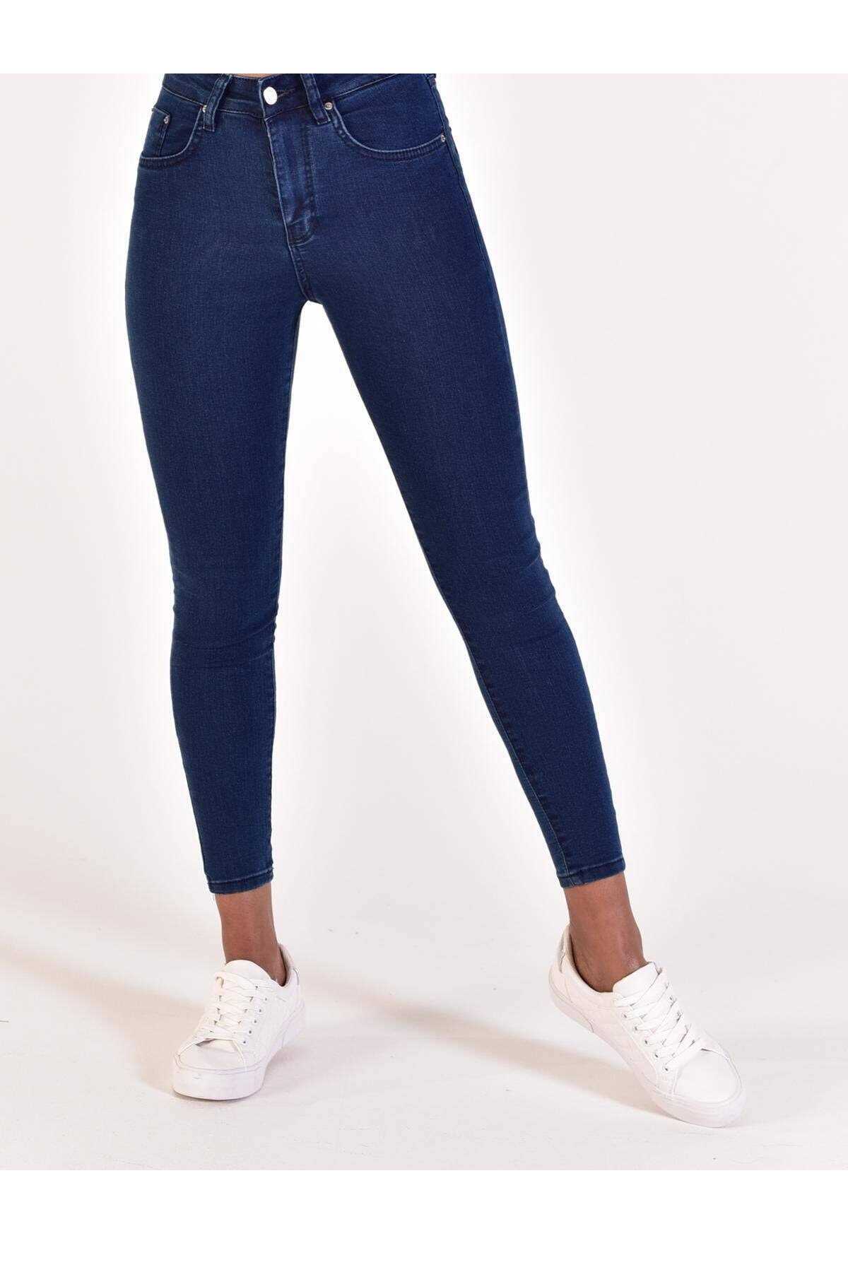 حرید اینترنتی شلوار جین زنانه ارزان برند Addax رنگ لاجوردی کد ty38212588