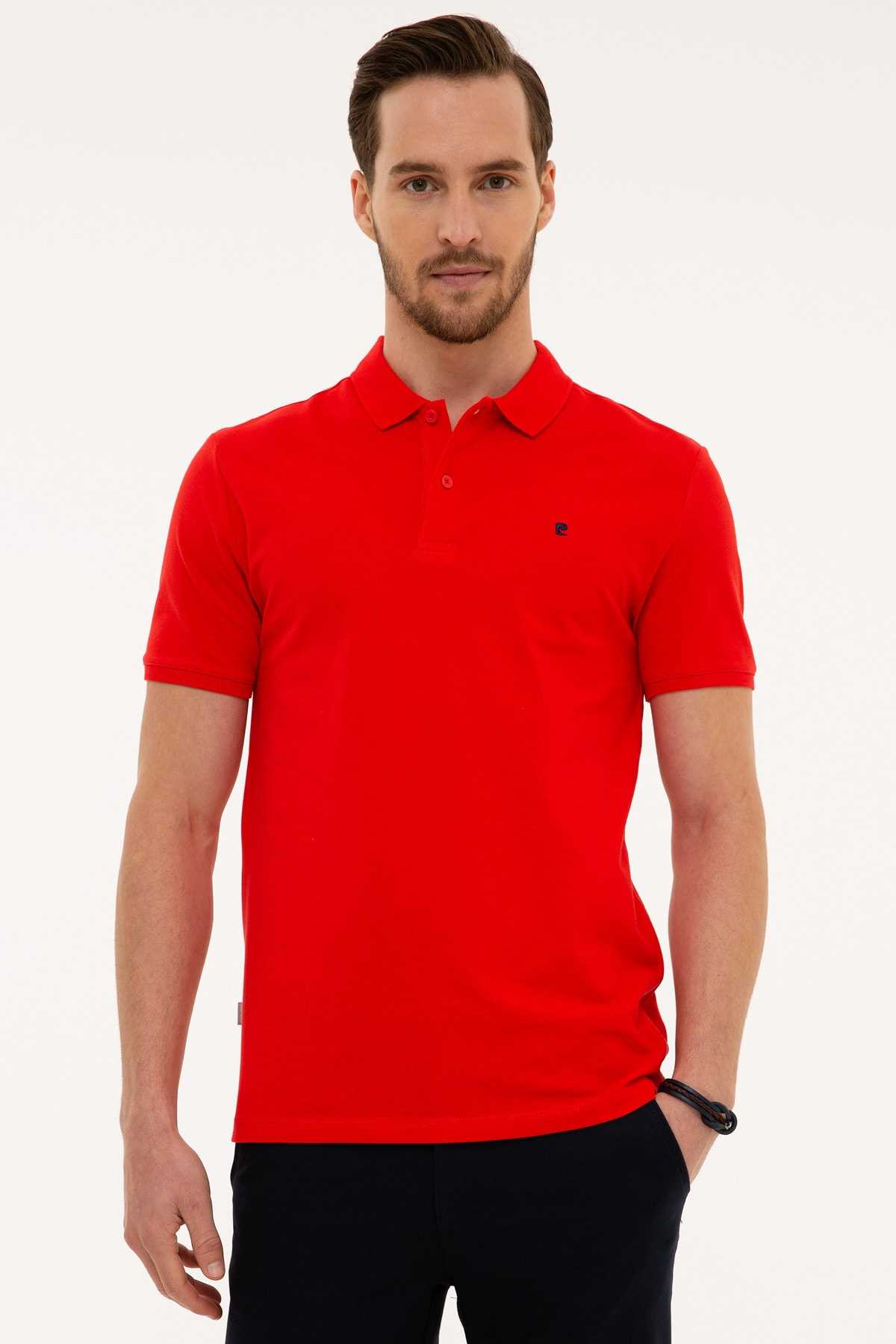 تی شرت مردانه حراجی مارک پیرکاردین رنگ قرمز ty40953476