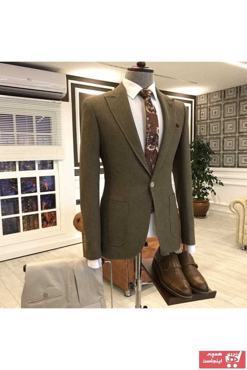 کت تک مردانه قیمت مناسب برند TerziAdemAltun رنگ قهوه ای کد ty41050575