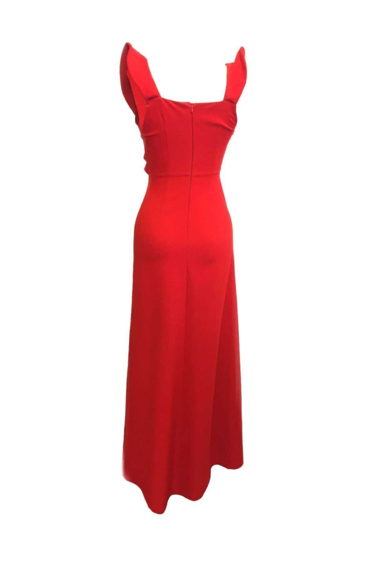 لباس مجلسی خاص زنانه برند Tuğçe Saray رنگ قرمز ty41187976