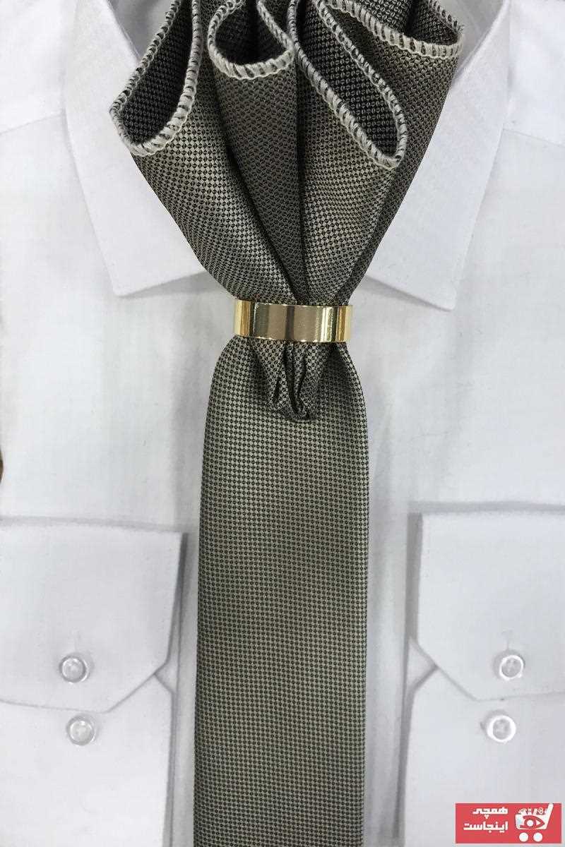 کراوات مارک برند Quesste Accessory رنگ نقره ای کد ty43239430
