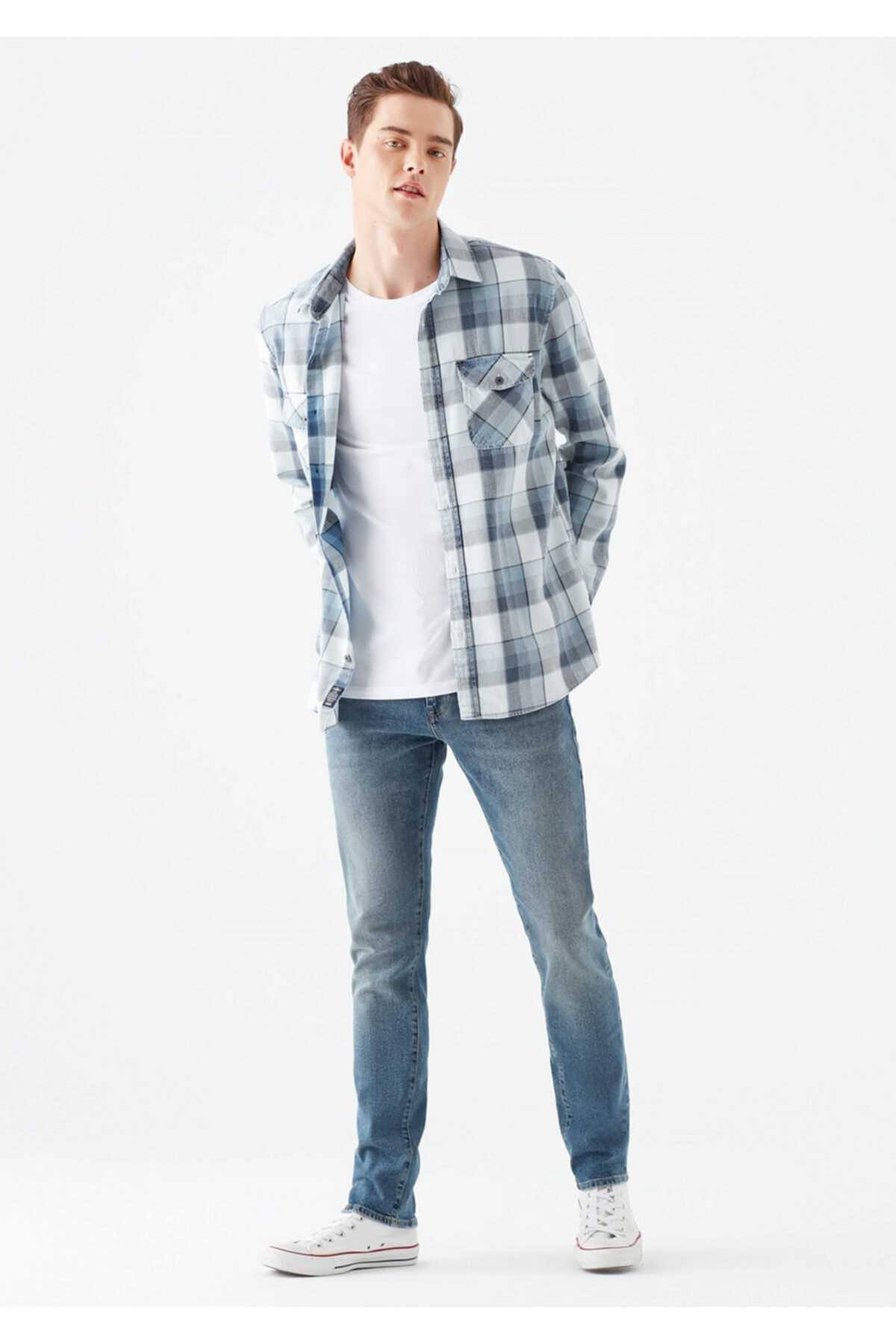 خرید اینترنتی شلوار جین بلند برند ماوی رنگ آبی کد ty47772282