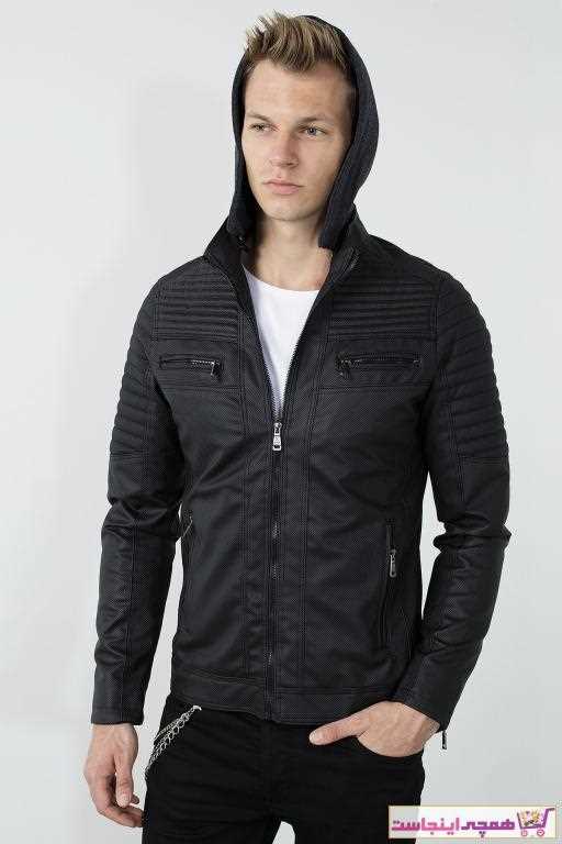 فروش ژاکت چرم مردانه نخی برند Buratti رنگ مشکی کد ty48257679
