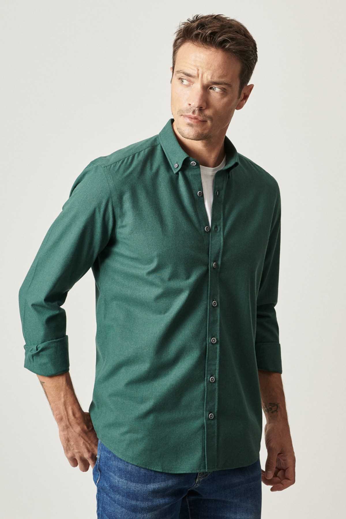 قیمت پیراهن اسپرت مردانه برند ALTINYILDIZ CLASSICS رنگ سبز کد ty52179137