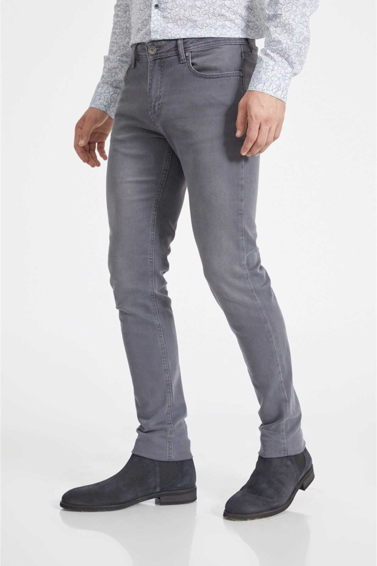خرید پستی شلوار جین شیک برند آوا رنگ نقره ای کد ty52327759
