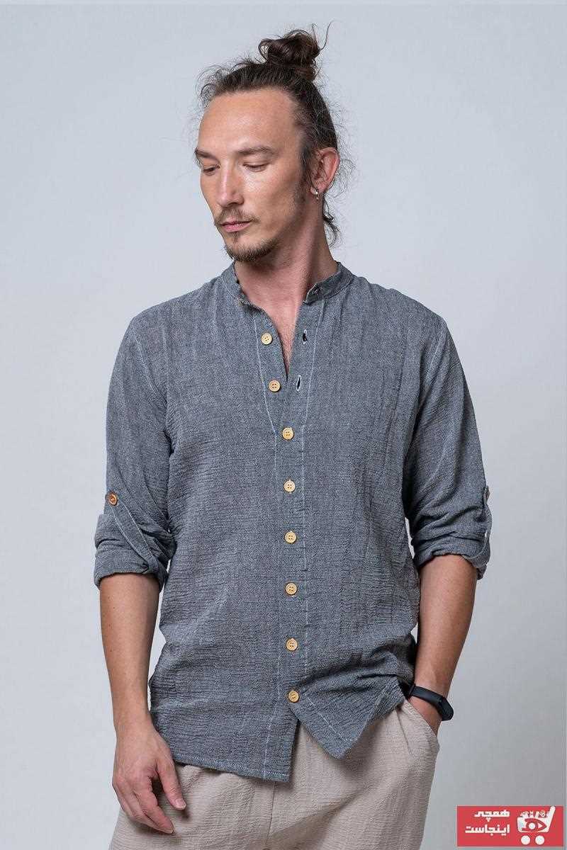 فروش نقدی پیراهن اسپرت مردانه خاص برند Dut Project رنگ نقره ای کد ty54695443