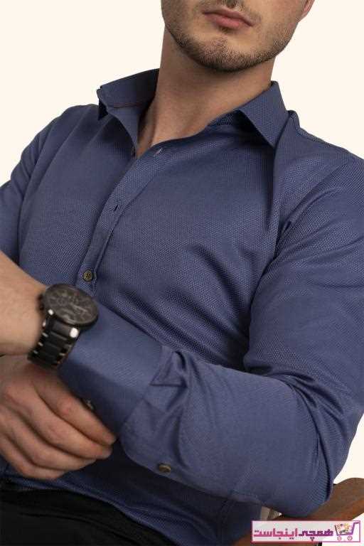 پیراهن اسپرت مردانه نخی برند Etikmen رنگ آبی کد ty57591240
