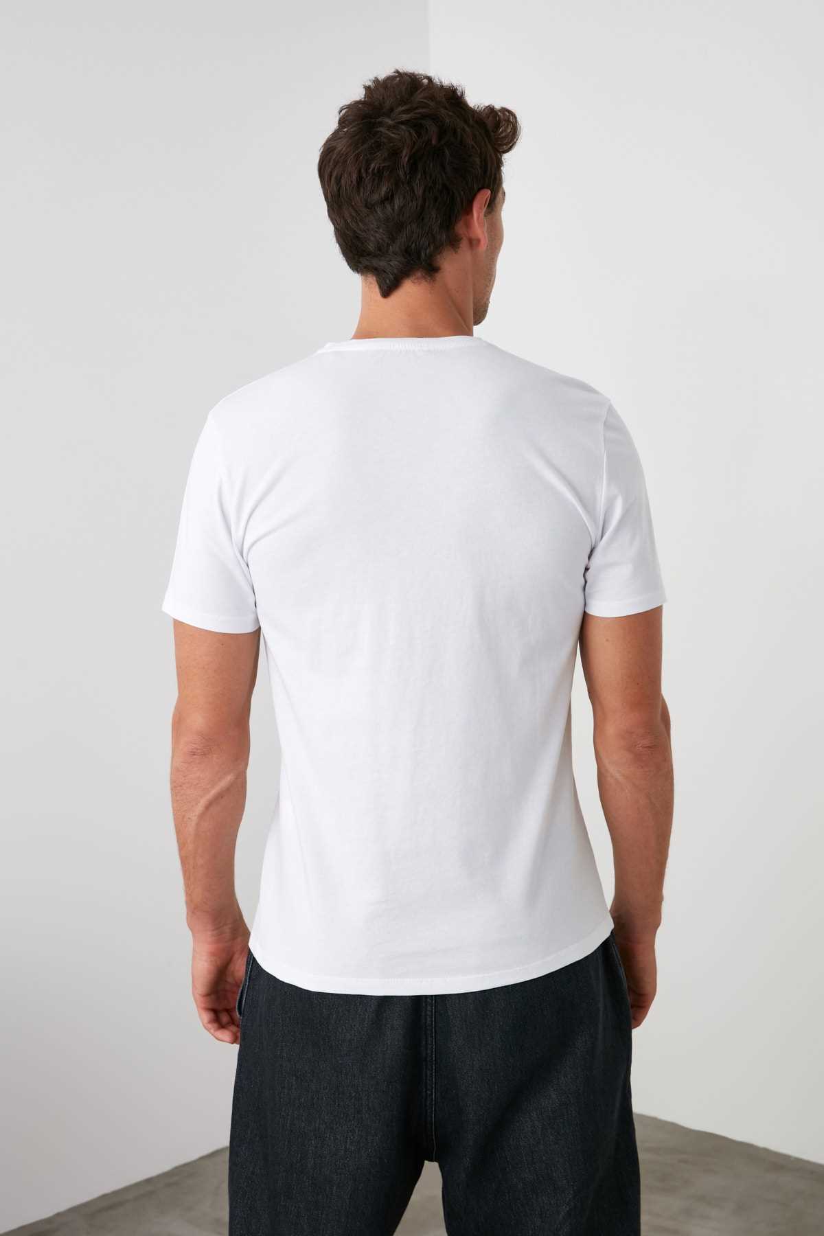 تی شرت مردانه خاص برند ترندیول مرد رنگ سفید ty6018966
