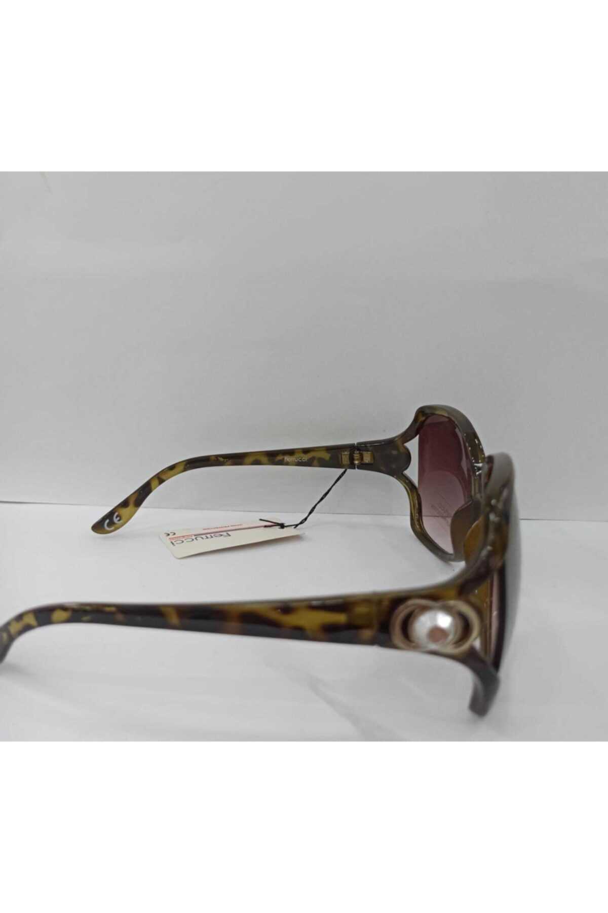 سفارش اینترنتی عینک آفتابی فانتزی برند Ferrucci رنگ قهوه ای کد ty68194246