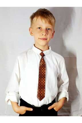 فروش کراوات بچه گانه پسرانه فانتزی برند GallanD Kahve rengi deseni ty55309359