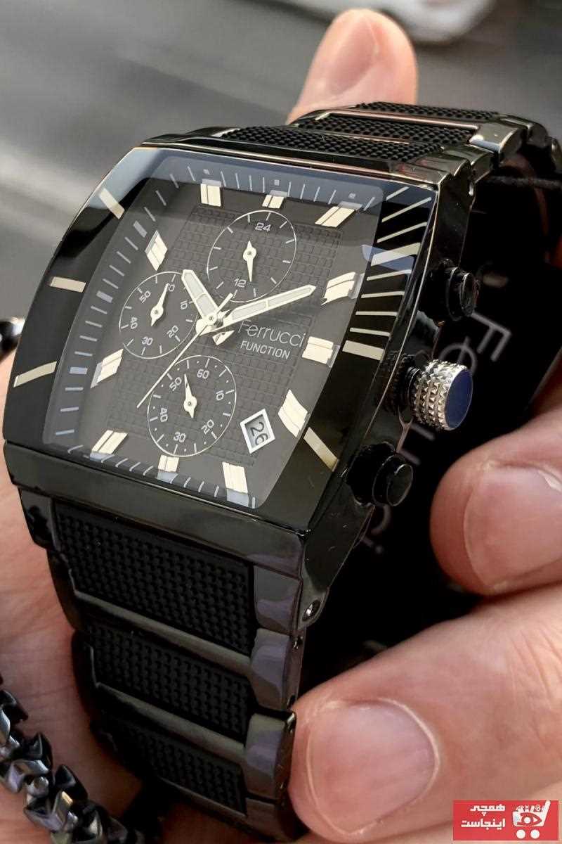 خرید ساعت مچی مردانه  جدید شیک Ferrucci رنگ مشکی کد ty106171922