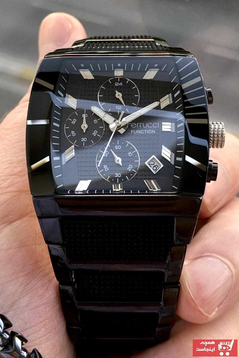 خرید ساعت مچی مردانه  جدید برند Ferrucci رنگ مشکی کد ty106171922