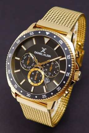 خرید پستی ساعت مردانه شیک برند دنیل کلین رنگ طلایی ty106216863