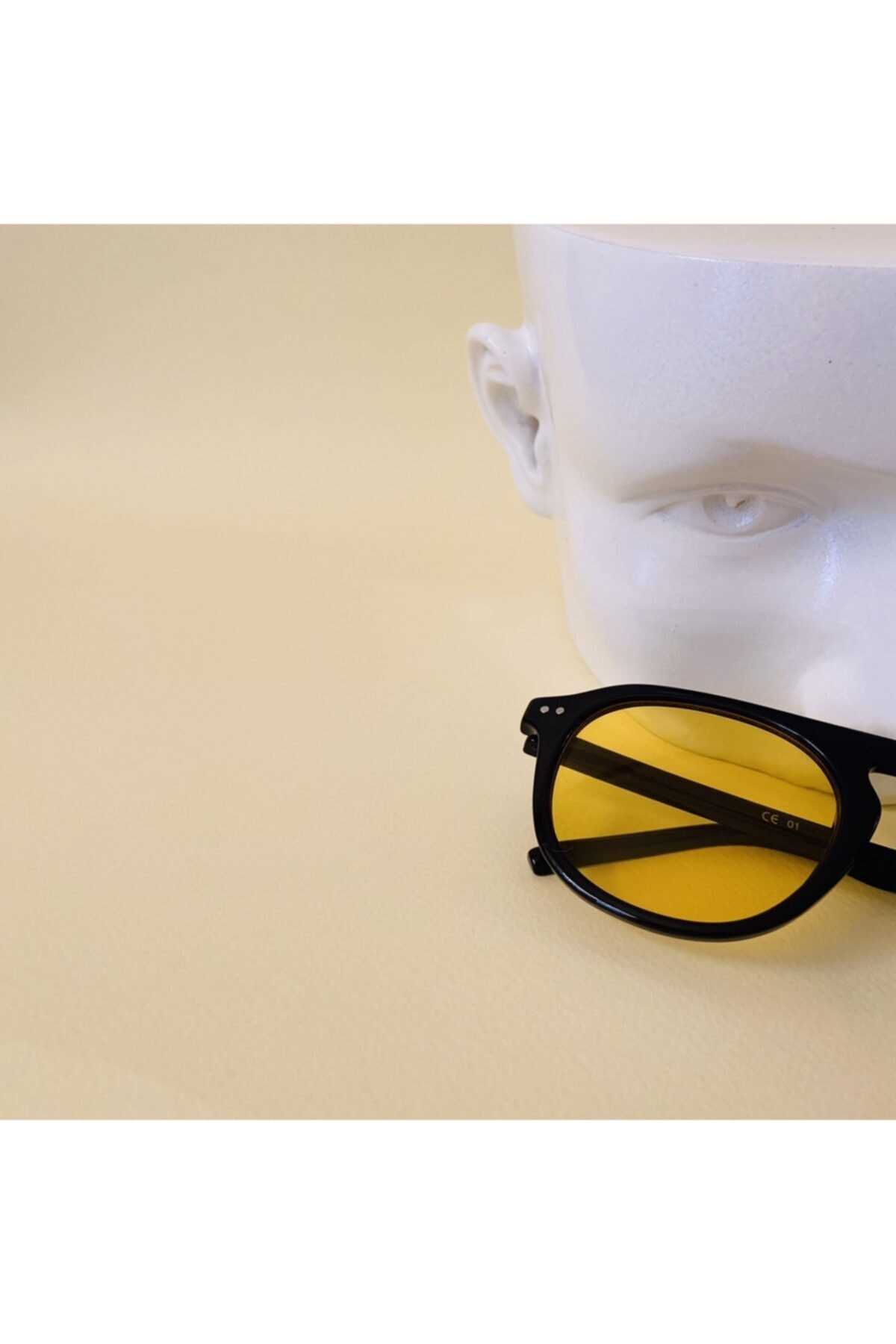 عینک دودی ساده برند Theano accessory رنگ زرد کد ty126522204