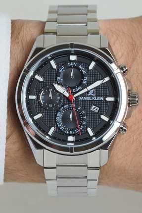 ساعت مردانه طرح جدید برند دنیل کلین رنگ نقره ای ty171709246