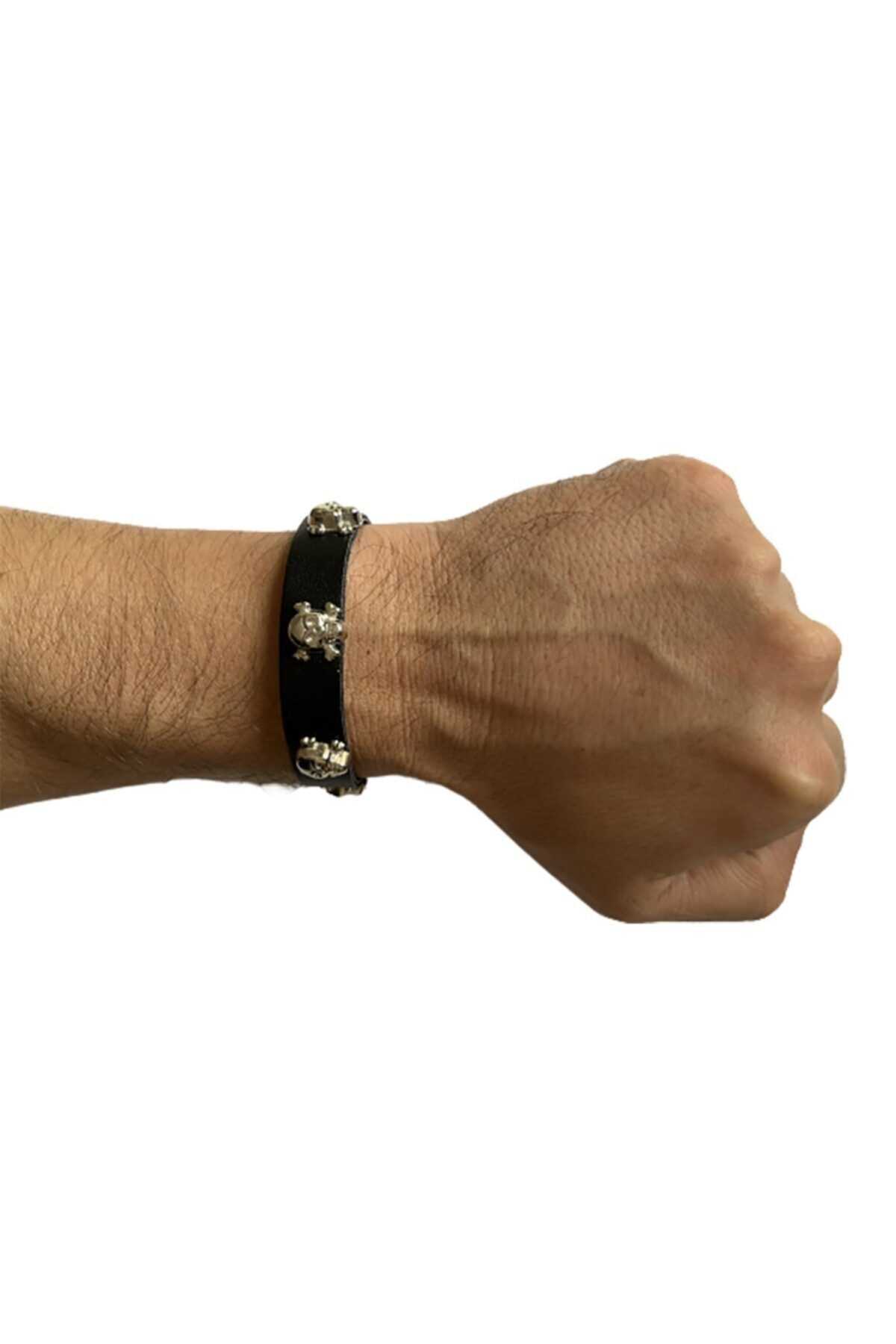 خرید دستبند چرم مردانه از ترکیه برند Metal Giyim رنگ مشکی کد ty197199449