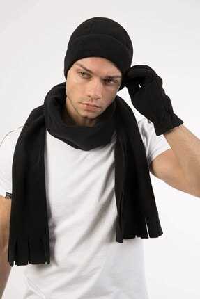 قیمت ست کلاه و شال و دستکش مردانه برند Mossta رنگ مشکی کد ty32991609