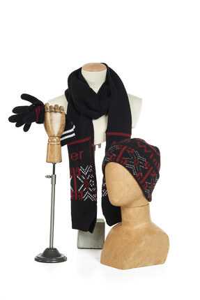 فروش پستی ست کلاه و شال و دستکش مردانه برند Fonem BLACK-RED ty3783804