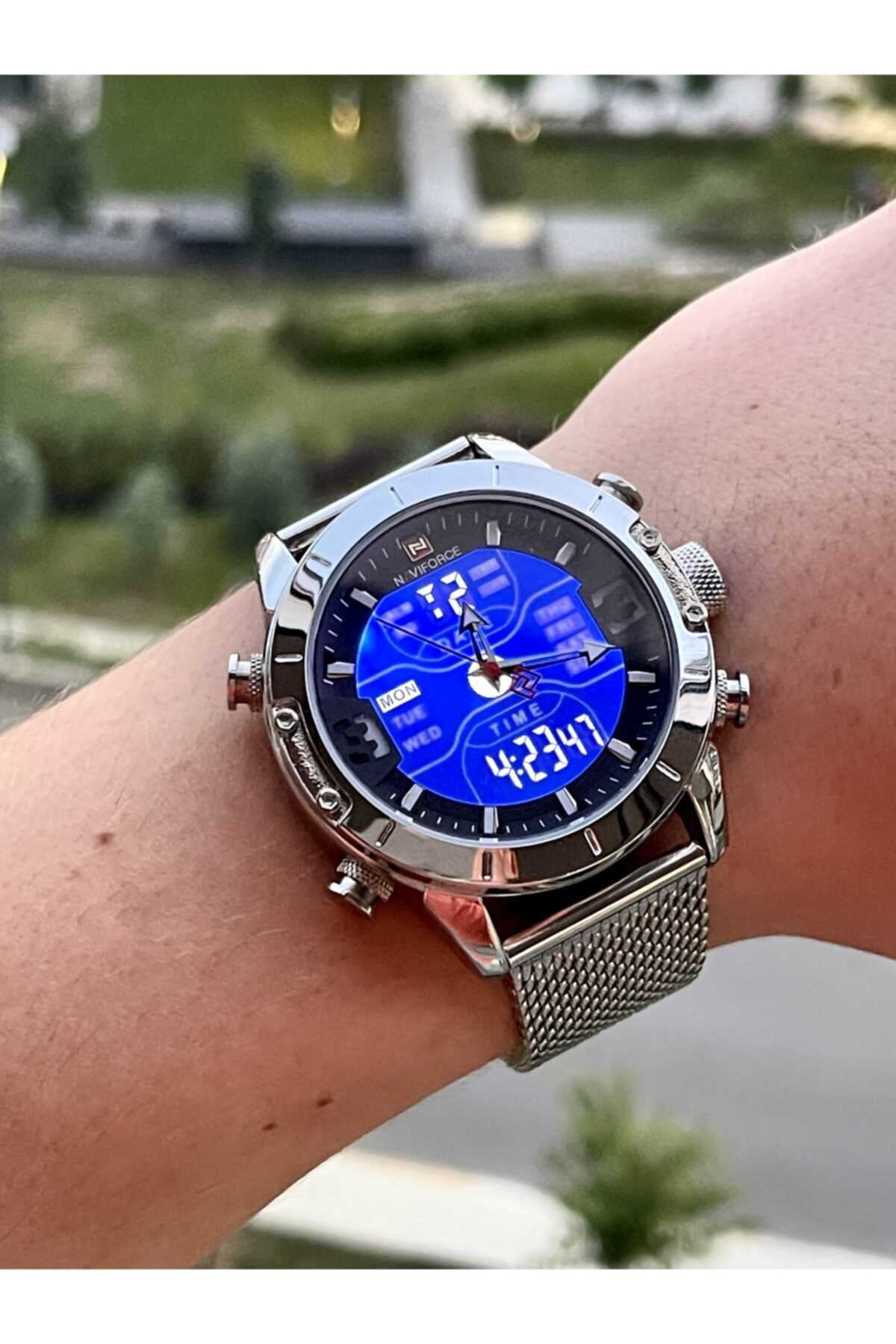 خرید ساعت مردانه برند Naviforce رنگ نقره ای کد ty93528351