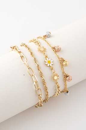 خرید پستی دستبند زنانه شیک برند Sortie Aksesuar رنگ طلایی ty125774516