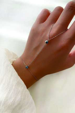 دستبند انگشتی از ترکیه برند ToffyStore رنگ نقره ای کد ty150697870
