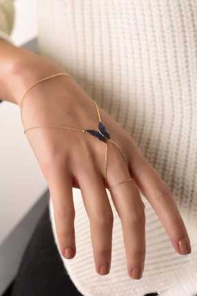 دستبند انگشتی نقره مدل 2022 برند Lia Berto رنگ طلایی ty155762520