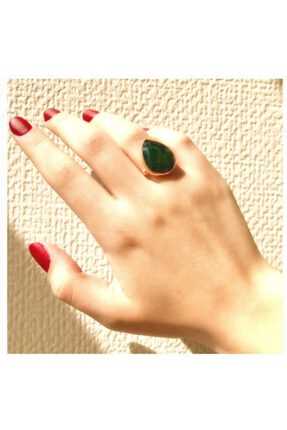 خرید پستی انگشتر زمرد زنانه جدید برند S&S رنگ سبز کد ty211190840