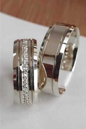 حلقه ازدواج جدید برند Alyans Gümüş Evi رنگ سفید ty68663382