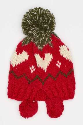 ست کلاه و شال و دستکش زنانه شیک برند Katia&Bony رنگ قرمز ty85972553
