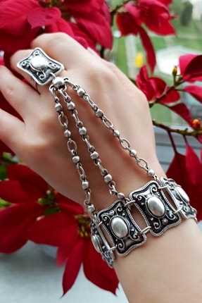 دستبند انگشتی نقره جدید برند Fildişi Aksesuar رنگ نقره ای کد ty95178116