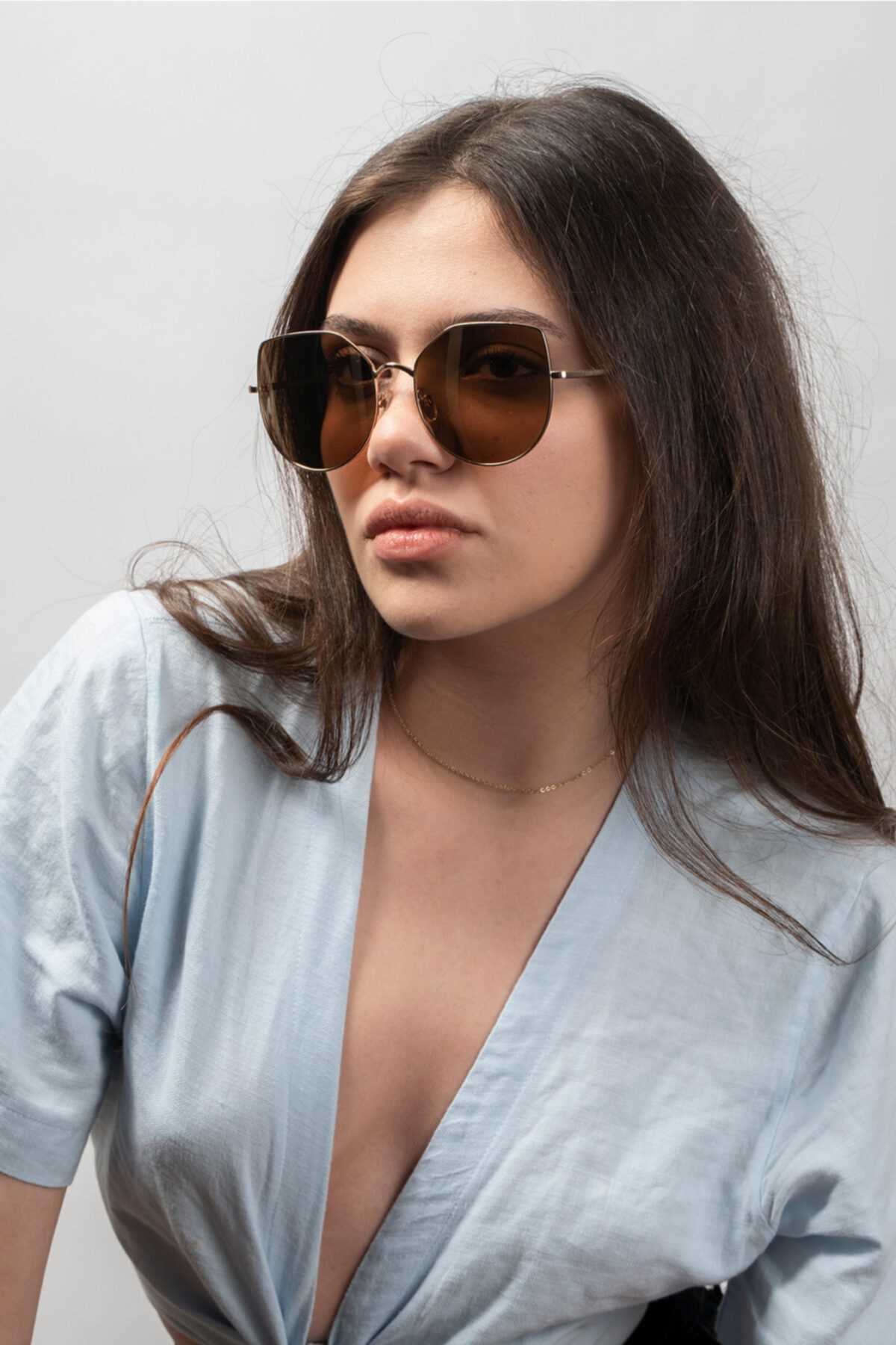 عینک آفتابی زنانه ترکیه برند Daniel Klein رنگ قهوه ای کد ty103363587