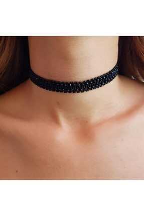 گردنبند چوکر زنانه طرح جدید برند Handmade By HLY رنگ مشکی کد ty105621424