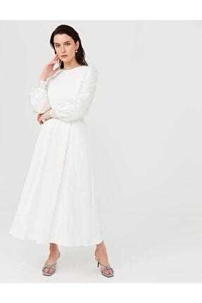 خرید پیراهن اسلامی زنانه از ترکیه برند Kayra رنگ سفید ty111181294