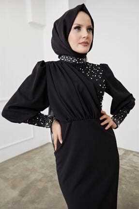 خرید لباس مجلسی اسلامی زنانه از ترکیه برند Modarana رنگ مشکی کد ty211211176