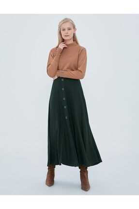 خرید اینترنتی دامن با حجاب شیک برند Kayra رنگ خاکی کد ty82840502