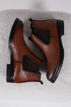 خرید کفش بوت مردانه ترک جدید برند تونی بلک اورجینال رنگ قهوه ای کد ty167350125