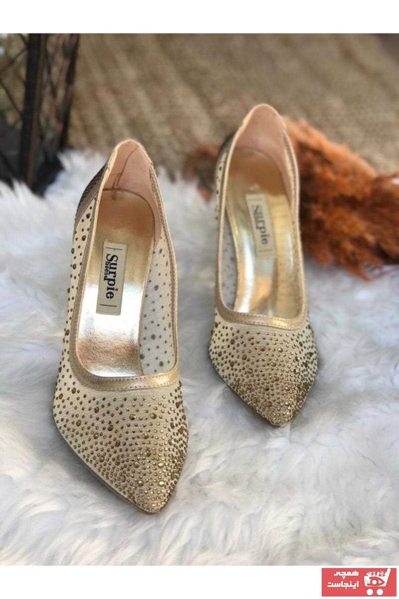 کفش پاشنه بلند مجلسی زنانه فروشگاه اینترنتی برند LAURELS رنگ طلایی ty87995248