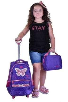 سفارش اینترنتی کیف مدرسه بچه گانه دخترانه برند Çantaland رنگ بنفش کد ty46791709