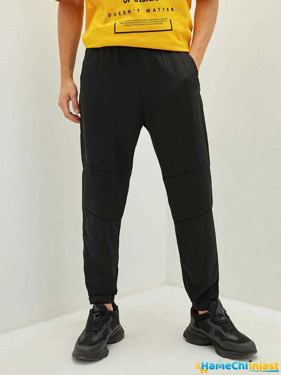 فروش شلوار مردانه اصل برند ال سی وایکیکی رنگ مشکی کد lc1680990
