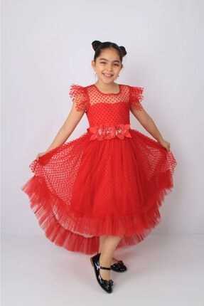 خرید ارزان لباس مجلسی فانتزی دخترانه برند ÖFİ Kids رنگ قرمز ty175493189